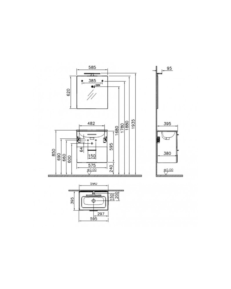 Arredo Bagno Accessori Composizione Mobile Bagno Wc Bidet Lavabo